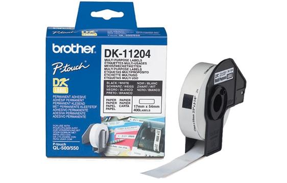 766050 Brother DK11204 Etikett Brother Universal 17x54mm (400) 
